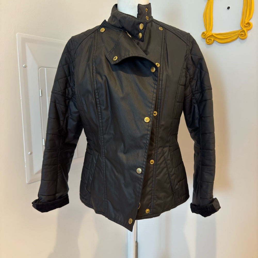 Barbour Moto coated jacket size 6